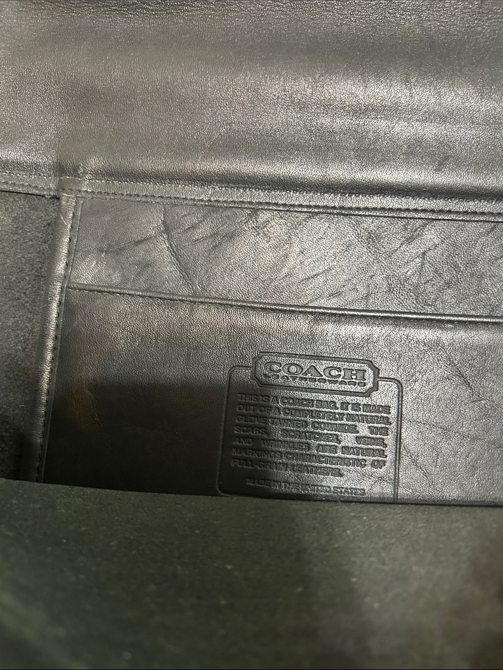 Vintage Coach Classic Black Leather Men’s Briefcase Bag - Timeless Work Satchel - Picture 6 of 12